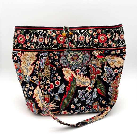 NWT New Vera Bradley Versailles Tote Bag Shoulder Strap Print Large Handbag - Picture 4 of 6